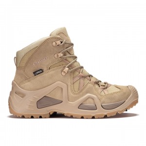 Beige Women's Lowa Zephyr GTX Mid TF WS Tactical Boots | WW1449-914