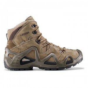 Beige / Brown Men's Lowa Zephyr GTX Mid Hiking Boots | EB1589-979