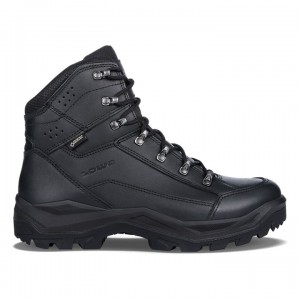 Black Men's Lowa Renegade II GTX Mid TF Tactical Boots | IU2712-705