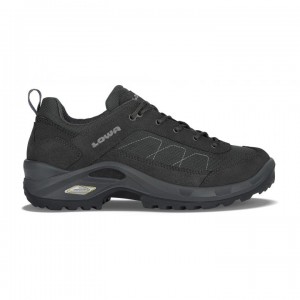 Black Men's Lowa Taurus II GTX Lo Hiking Shoes | KI460-237