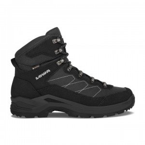 Black Men's Lowa Taurus Pro GTX Mid Hiking Boots | SY820-253