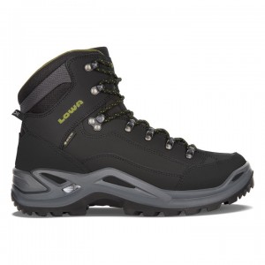 Black / Olive Men's Lowa Renegade GTX Mid Hiking Boots | TN2451-527