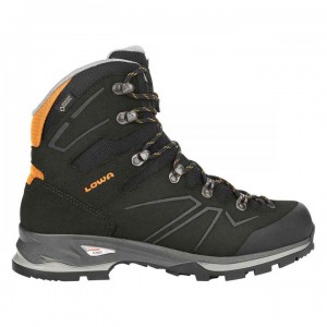 Black / Orange Men's Lowa Baldo GTX Walking Boots | UA3319-391