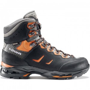 Black / Orange Men's Lowa Camino GTX Walking Boots | ZE3726-084