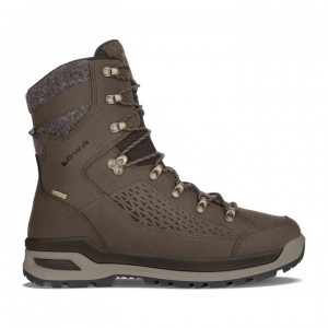 Brown Men's Lowa Renegade Evo Ice GTX Winter Boots | VH3454-331