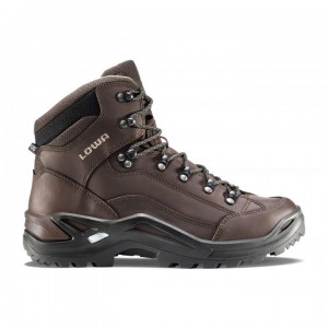 Coffee Brown Men's Lowa Renegade LL Mid Hiking Boots | TO2984-433