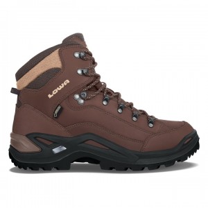 Coffee Men's Lowa Renegade GTX Mid Hiking Boots | WD2482-485