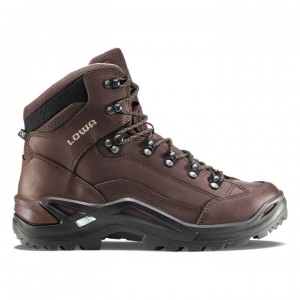 Coffee Men's Lowa Renegade LL Mid Hiking Boots | FN2472-451