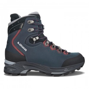 Dark Blue / Red Women's Lowa Mauria GTX WS Walking Boots | CG3571-862