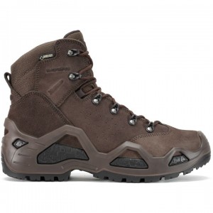 Dark Brown Men's Lowa Z-6S GTX Tactical Boots | UP2334-300