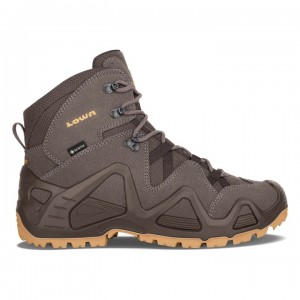 Dark Brown Men's Lowa Zephyr GTX Mid Hiking Boots | IT1687-780