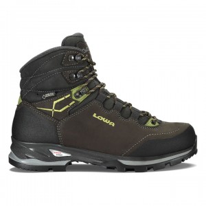 Dark Brown / Green Women's Lowa Lady Light GTX Walking Boots | XY3256-987