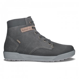 Dark Grey Men's Lowa Dublin III GTX Qc Winter Boots | VO1031-114