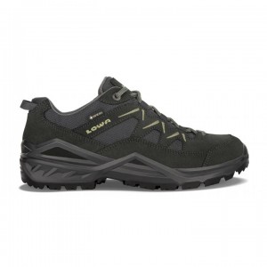 Dark Grey Men's Lowa Sirkos Evo GTX LO Climbing Shoes | LZ1152-955