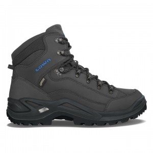 Dark Grey / Blue Men's Lowa Renegade GTX Mid Hiking Boots | OJ2509-480