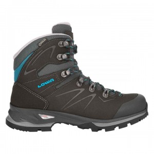 Dark Grey / Blue Women's Lowa Badia GTX WS S (Narrow) Walking Boots | TA3295-551