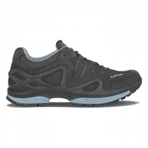 Dark Grey / Blue Women's Lowa Gorgon GTX WS Casual Shoes | ZP1506-953