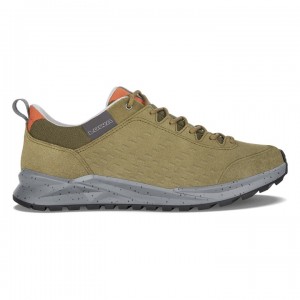 Green Men's Lowa Valletta Casual Shoes | NW608-015