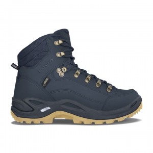 Navy Women's Lowa Renegade GTX Mid WS Hiking Boots | QL2938-230