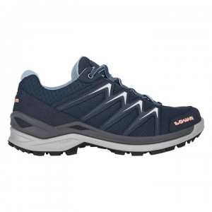 Navy / Grey Women's Lowa Innox Pro GTX Lo WS Sports Shoes | VR1413-430