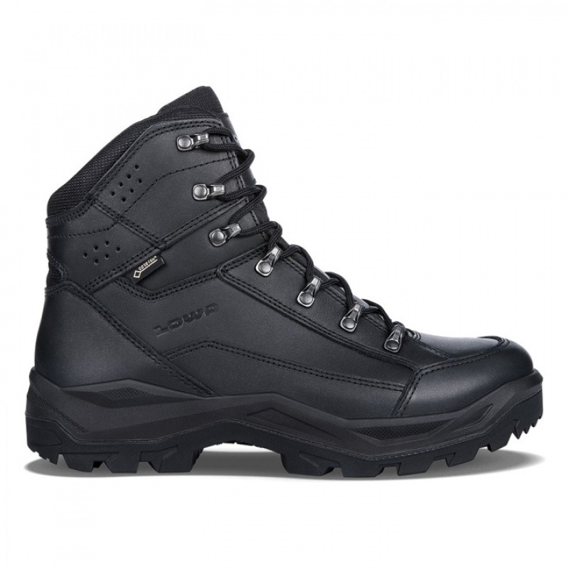 Black Men\'s Lowa Renegade II GTX Mid TF Tactical Boots | IU2712-705