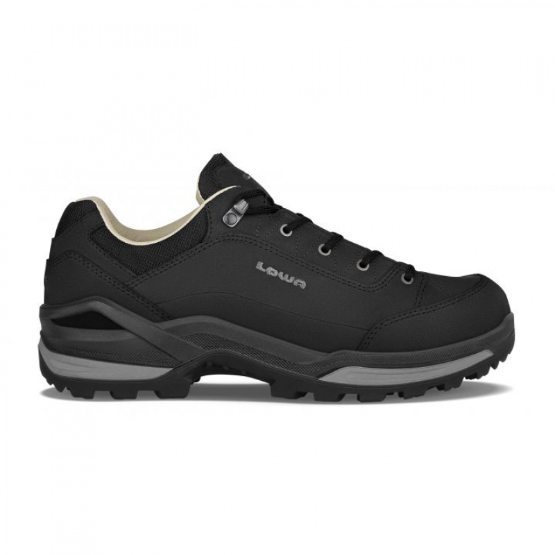 Black Men\'s Lowa Renegade LL Lo Hiking Shoes | HY2094-949