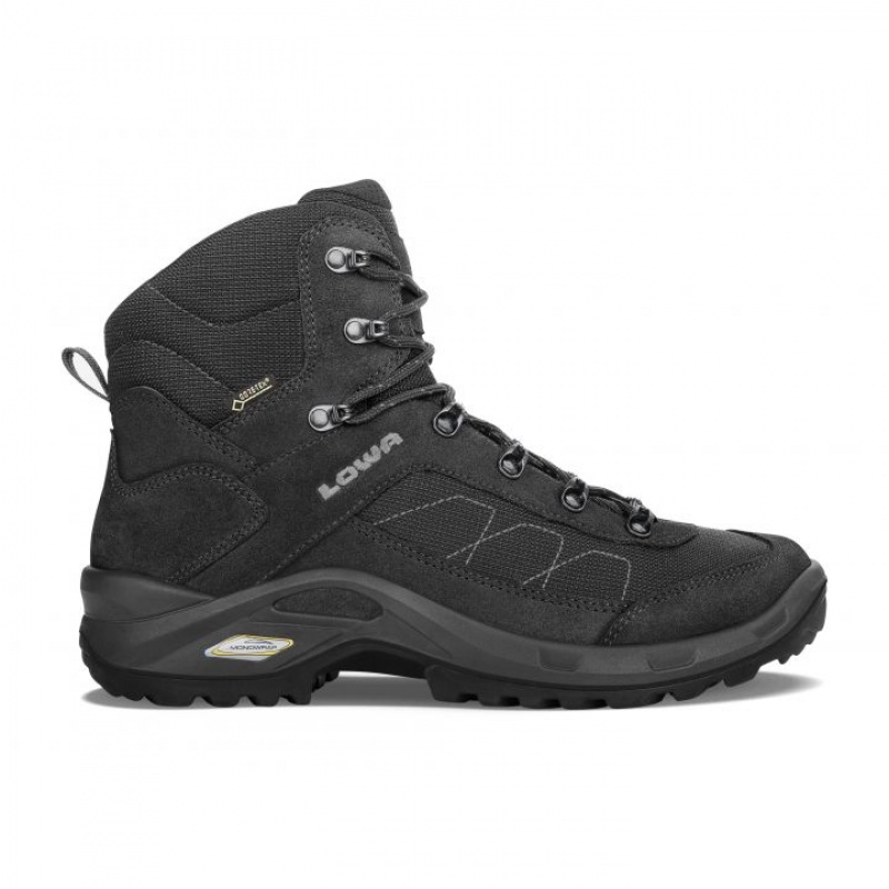 Black Men\'s Lowa Taurus II GTX Mid Hiking Boots | AU729-127