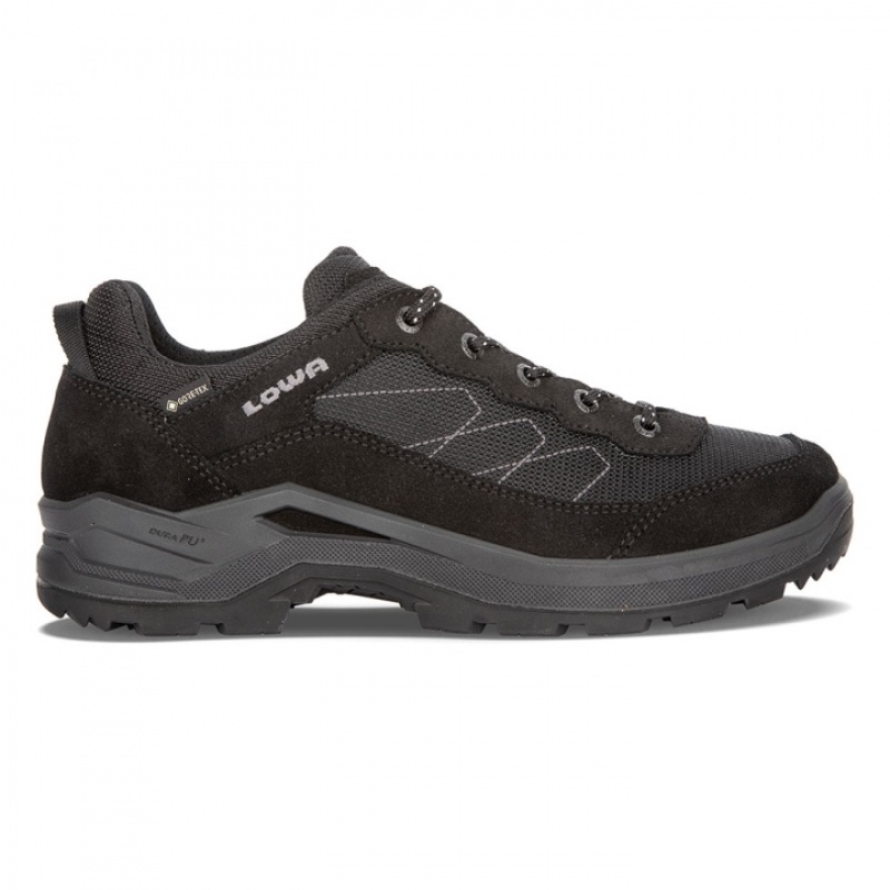 Black Men\'s Lowa Taurus Pro GTX Lo Hiking Shoes | HF320-378