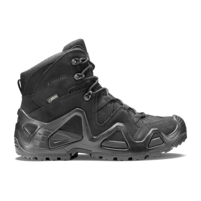 Black Men\'s Lowa Zephyr GTX Mid Hiking Boots | ST1950-203