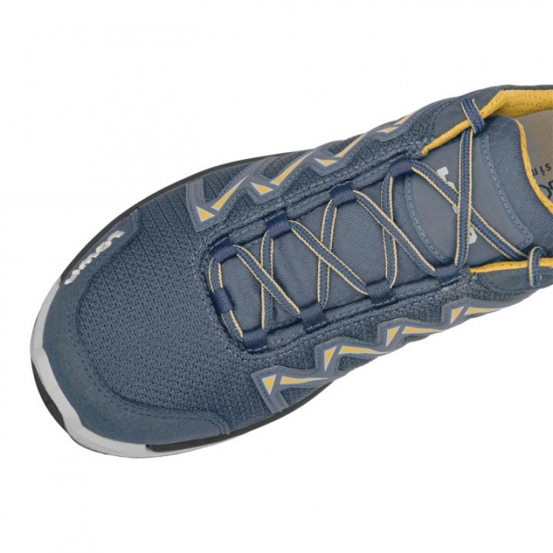 Blue / Mustard Men's Lowa Innox Pro Lo Sports Shoes | RL734-761