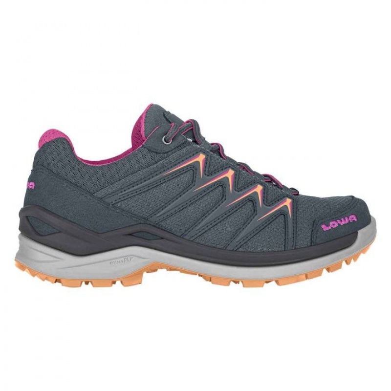 Blue / Rose Women\'s Lowa Innox Pro Lo WS Sports Shoes | NX694-496