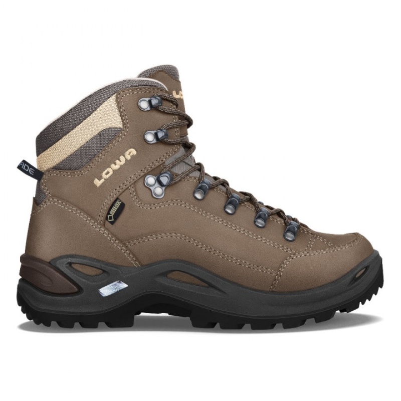 Brown Women\'s Lowa Renegade GTX Mid WS Hiking Boots | CK2378-902