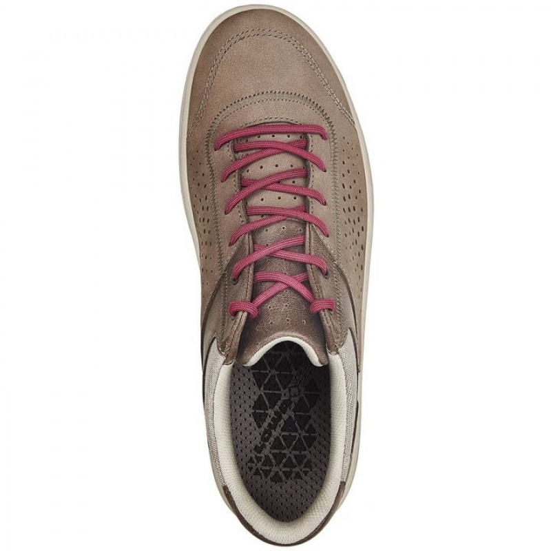 Brown / Burgundy Women's Lowa San Francisco GTX® Lo WS Casual Shoes | IQ1397-451