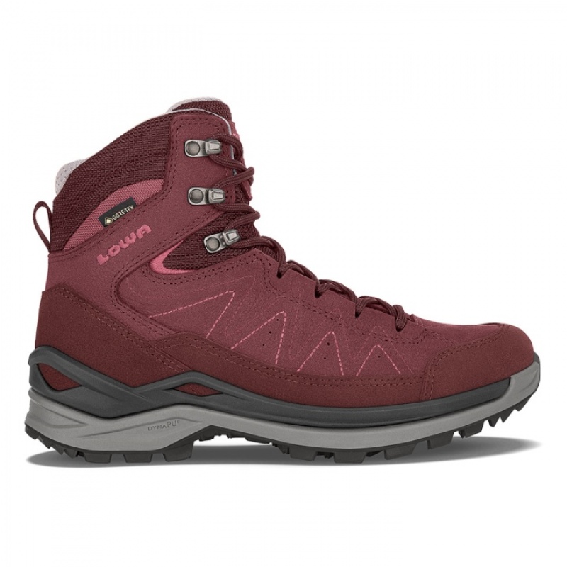 Burgundy Women\'s Lowa Toro Evo GTX Mid WS Hiking Boots | HV1172-775