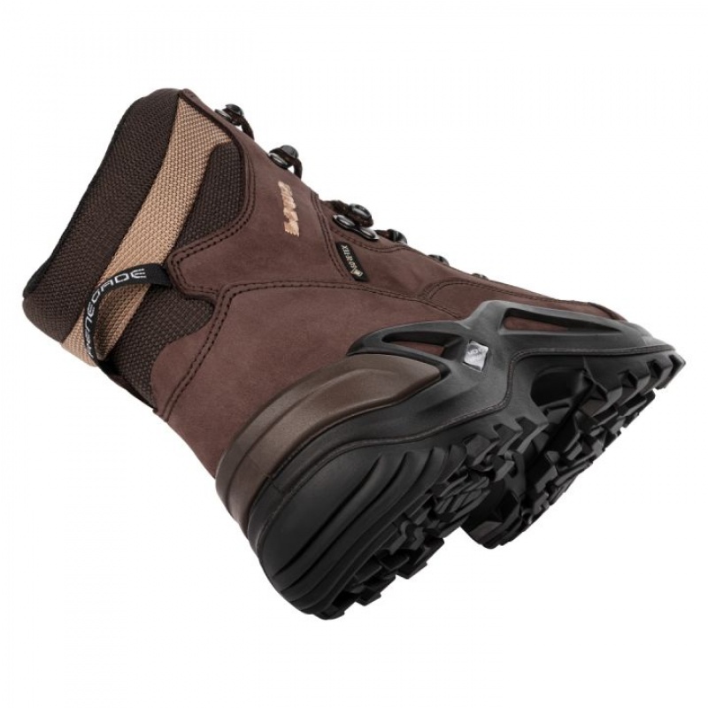 Coffee Brown Men's Lowa Renegade GTX Mid Hiking Boots | ET3006-063