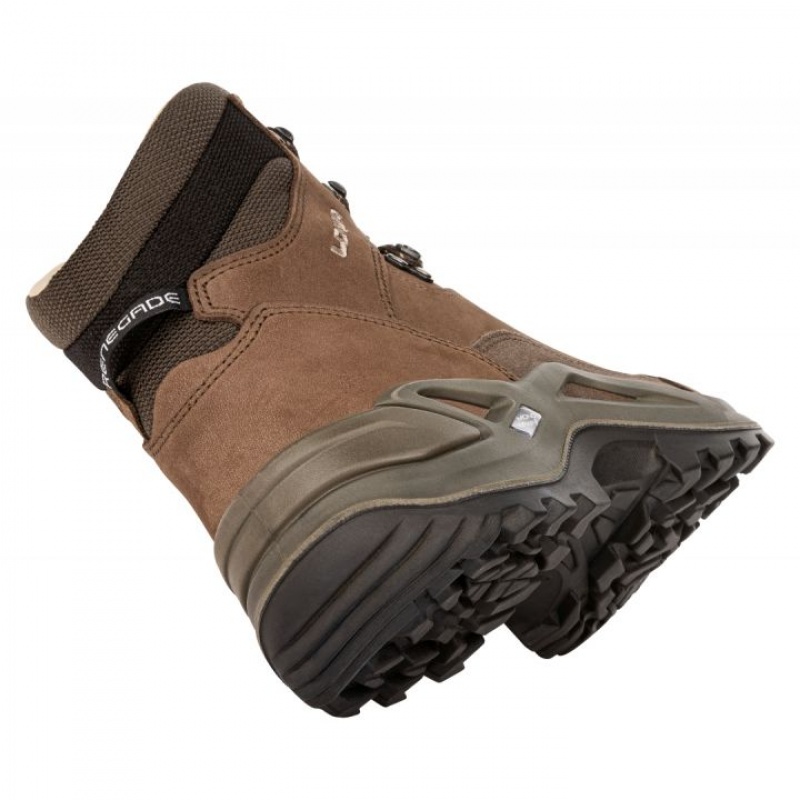 Coffee Brown Men's Lowa Renegade LL Mid Hiking Boots | TO2984-433