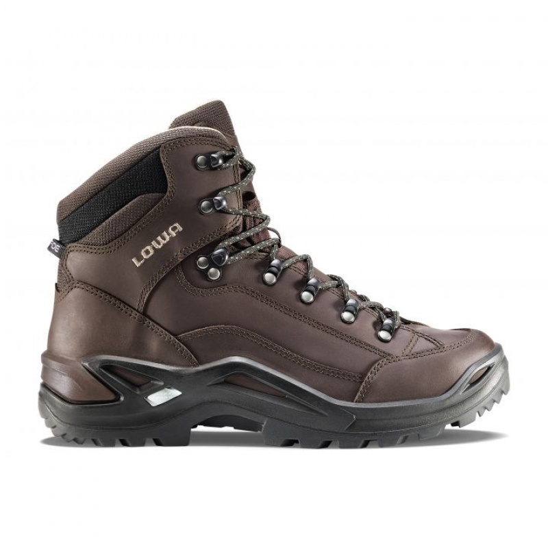 Coffee Brown Men\'s Lowa Renegade LL Mid Hiking Boots | TO2984-433