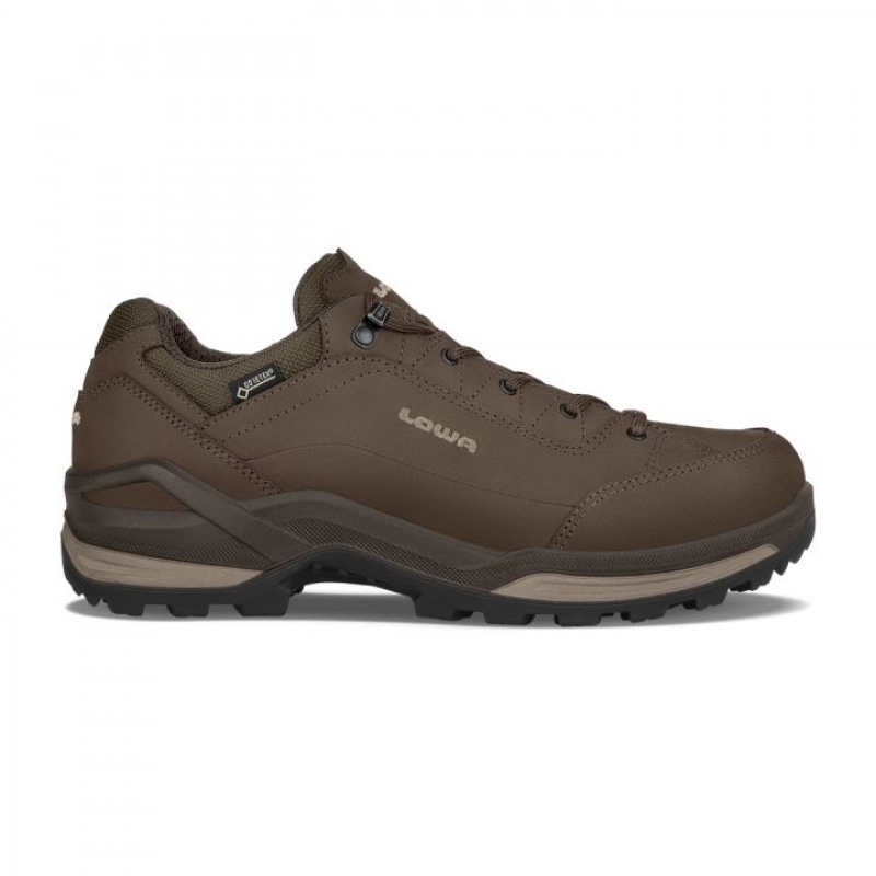 Coffee / Beige Men\'s Lowa Renegade GTX Lo Hiking Shoes | QT2117-741