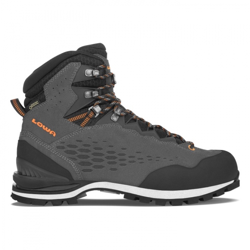 Dark Grey Men\'s Lowa Cadin GTX Mid Mountaineering Boots | PP3682-920