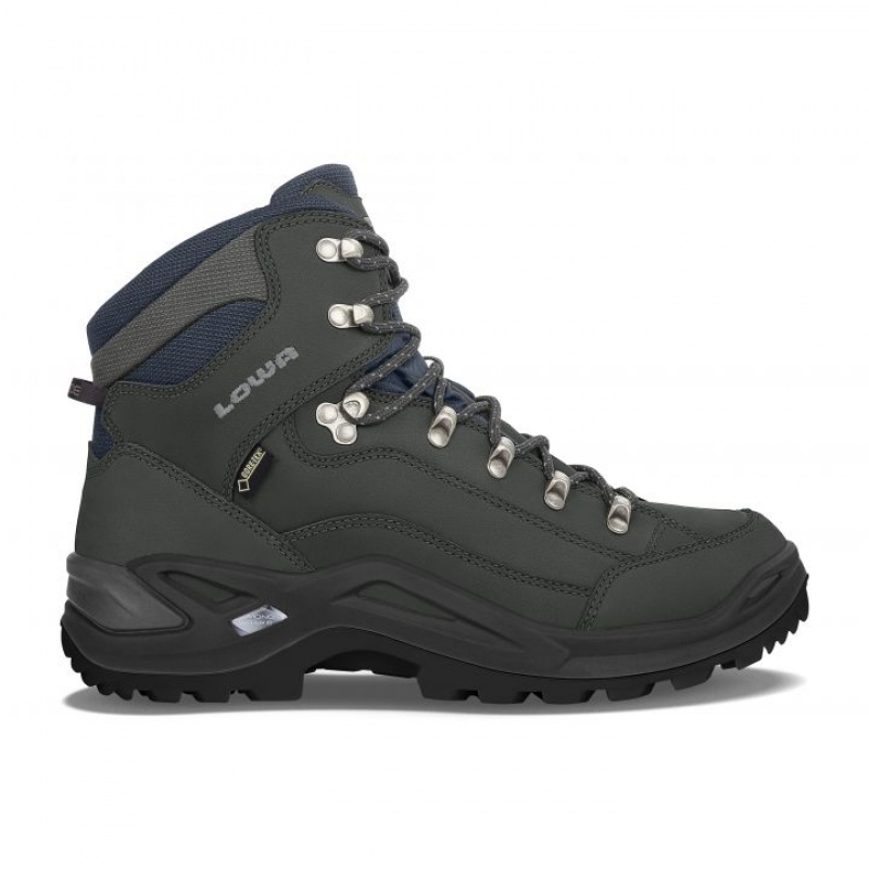 Dark Grey Men\'s Lowa Renegade GTX Mid S (Narrow) Hiking Boots | LN3031-769