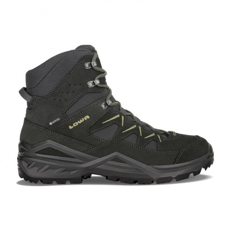 Dark Grey Men\'s Lowa Sirkos EVO GTX Mid Climbing Shoes | MO1811-950