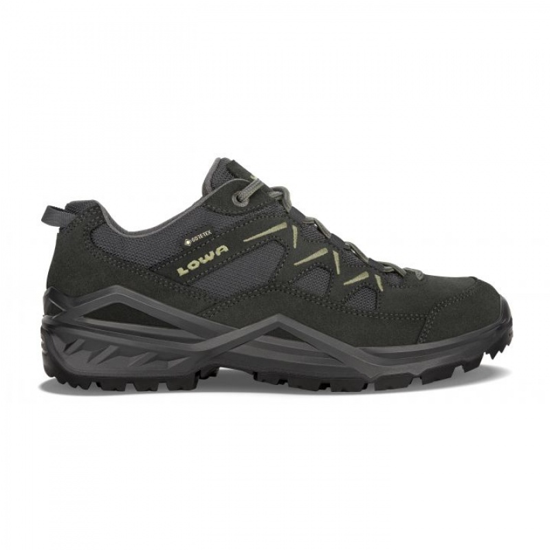 Dark Grey Men\'s Lowa Sirkos Evo GTX LO Climbing Shoes | LZ1152-955