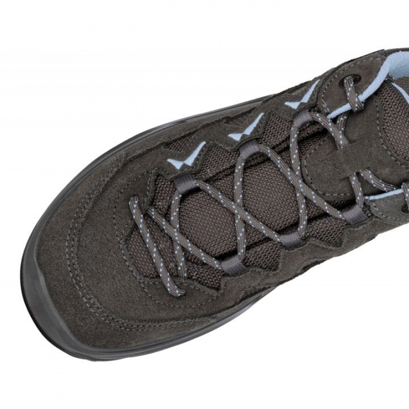 Deep Grey / Blue Women's Lowa Sirkos Evo GTX LO WS Climbing Shoes | EE1140-420