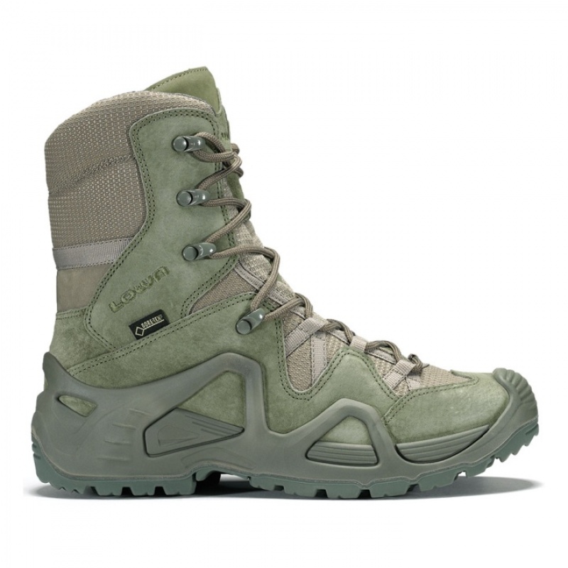 Green Men\'s Lowa Zephyr GTX Hi TF Tactical Boots | MK2538-694