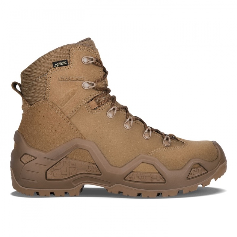 Khaki Men\'s Lowa Z-6S GTX Tactical Boots | YB3460-705