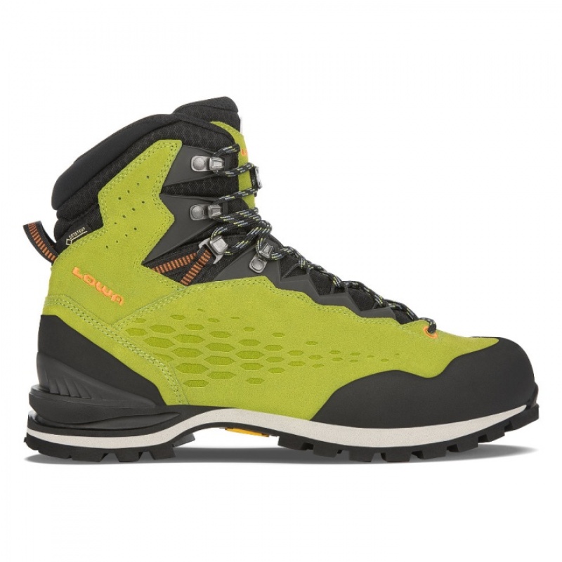 Light Green Men\'s Lowa Cadin GTX Mid Mountaineering Boots | ZK3695-482