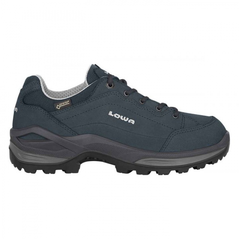 Navy Women\'s Lowa Renegade GTX Lo WS Hiking Shoes | QM2076-790