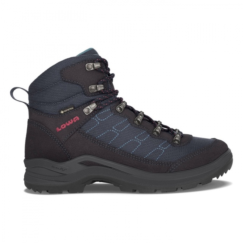 Navy Women\'s Lowa Taurus Pro GTX Mid WS Hiking Boots | KG817-562