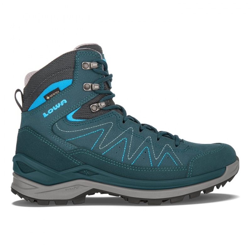 Turquoise Women\'s Lowa Toro Evo GTX Mid WS Hiking Boots | NR1266-537